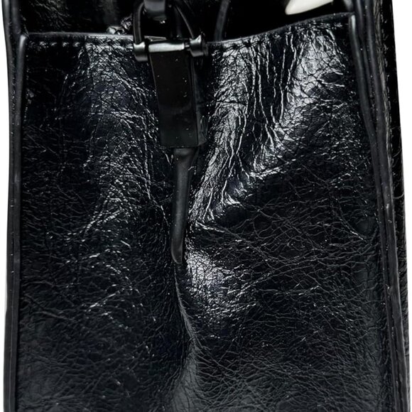 Bevelyn Convertible Crossbody Bag Womens Black Zipper Compartments Removable Str - Picture 3 of 5